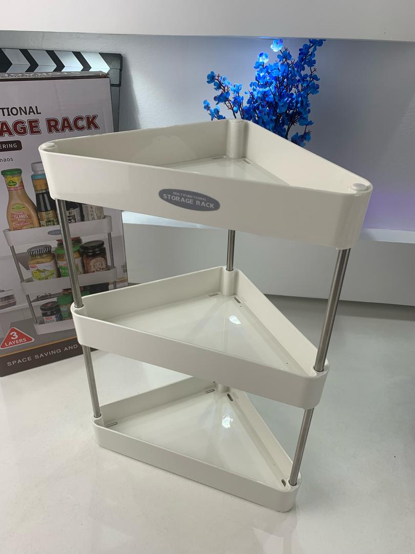 Étagère d'Angle de Rangement Multifonctionnelle 3 Tier – رف زاوية للتخزين متعدد الوظائف